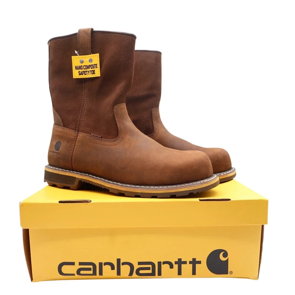 Carhartt Modern Work Boots Mens 13 M Brown Leather Safety Composite Toe NWT